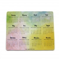 Calendar Mouse Pad (Watercolour Background)